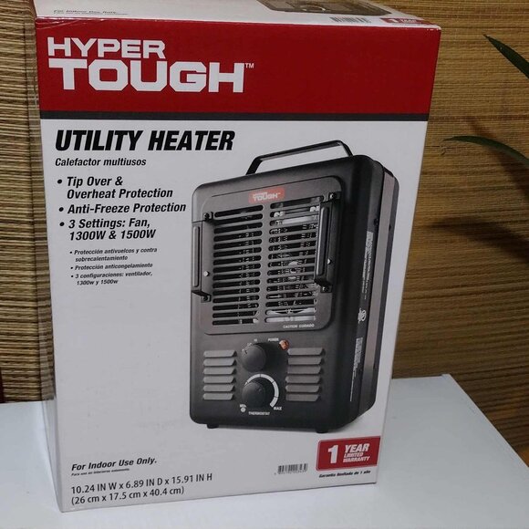 Nearly New 1500W Metal Hyper Tough Utility Heater - Picture 2 of 8